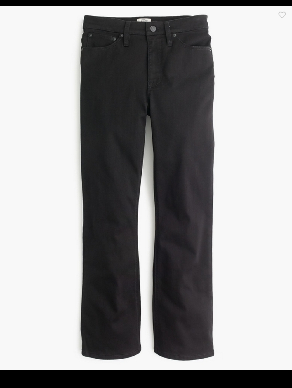 J.Crew Billie Demi-Boot Crop Black Jeans High Rise Cropped Ankle Pants 28 Sz 6